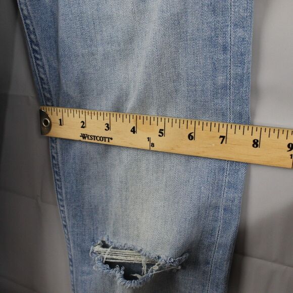 Mother Jeans Womens 24 High Waisted Rider Skimp Dreamer Straight Leg Distressed - Picture 14 of 16